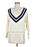 Callahan Chevron-herringbone Ivory Pullover Sweater Size XS - photo 1