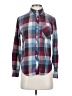 Forever 21 Plaid Burgundy Long Sleeve Button-Down Shirt Size S - photo 1