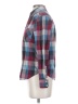 Forever 21 Plaid Burgundy Long Sleeve Button-Down Shirt Size S - photo 5