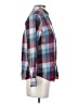 Forever 21 Plaid Burgundy Long Sleeve Button-Down Shirt Size S - photo 4