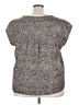 Nic + Zoe 100% Polyester Metallic Silver Sleeveless Blouse Size 3X - photo 2