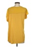 De Collection 100% Polyester Yellow Short Sleeve T-Shirt Size S - photo 2