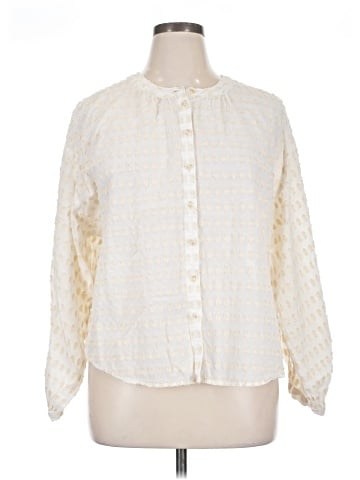 Pilcro by Anthropologie 3/4 Sleeve Blouse (view 1)