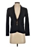 Buckley Black Blue Wool Blazer Size 0 - photo 1