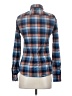 Barbour 100% Cotton Plaid Blue Orange Long Sleeve Button-Down Shirt Size 4 - photo 2