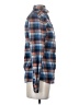 Barbour 100% Cotton Plaid Blue Orange Long Sleeve Button-Down Shirt Size 4 - photo 4