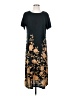 Assorted Brands 100% Rayon Print Black Casual Dress Size M - photo 1