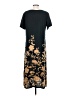 Assorted Brands 100% Rayon Print Black Casual Dress Size M - photo 2