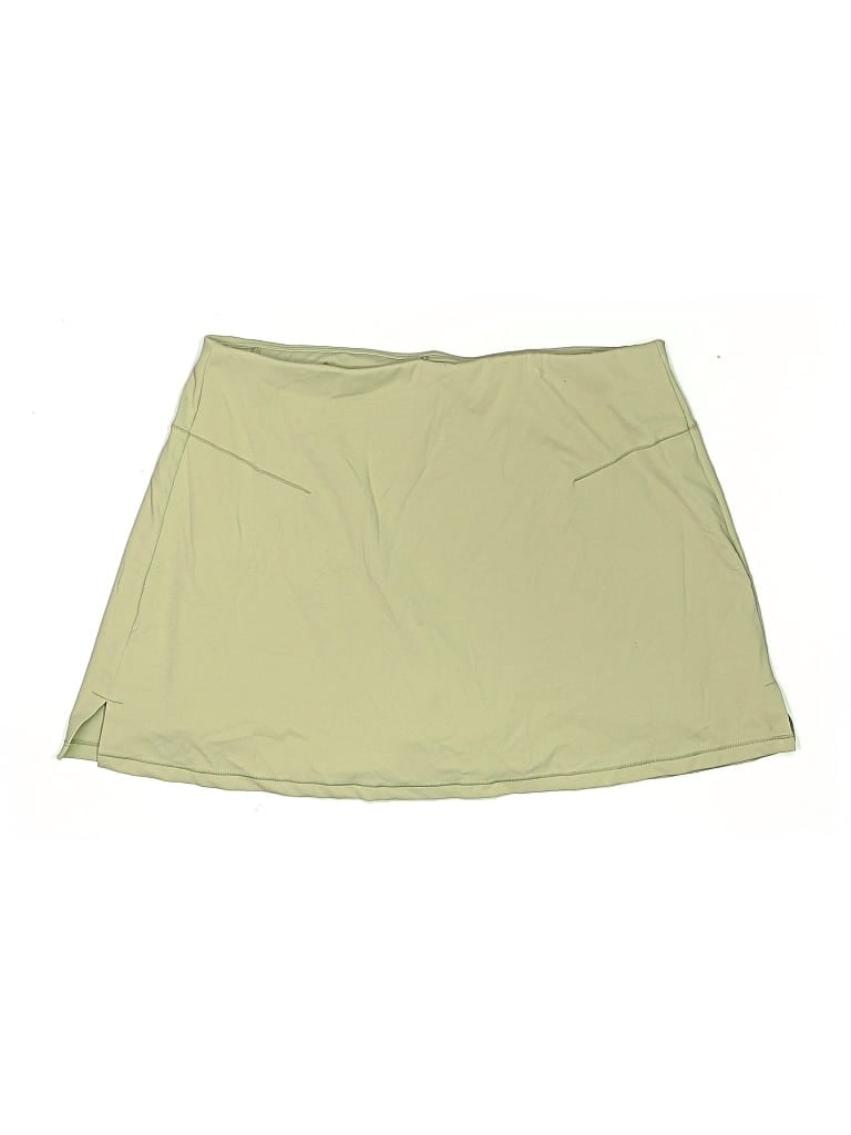 Pre-owned Harmony And Balance Casual Skirt In Green