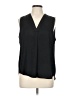 Vince Camuto 100% Polyester Black Sleeveless Blouse Size L - photo 1