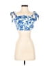 Shein Blue Sleeveless Blouse Size 6 - photo 1