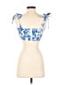 Shein Blue Sleeveless Blouse Size 6 - photo 2