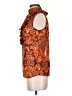 Anna Sui Orange Sleeveless Blouse Size S - photo 5