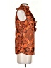 Anna Sui Orange Sleeveless Blouse Size S - photo 4