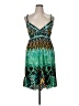 Bongo Print Green Cocktail Dress Size XL - photo 1