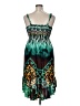 Bongo Print Green Cocktail Dress Size XL - photo 2