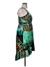 Bongo Print Green Cocktail Dress Size XL - photo 4