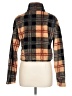 Camellia 100% Polyester Plaid Brown Cardigan Size L - photo 2
