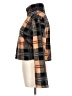 Camellia 100% Polyester Plaid Brown Cardigan Size L - photo 5