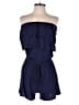 Krisa Solid Blue Romper Size S - photo 1