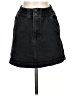 Forever 21 Solid Black Denim Skirt Size S - photo 1
