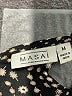 Masai Black Long Sleeve Blouse Size M - photo 7