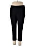 Venezia Solid Black Tan Active Pants Size 18 - photo 1