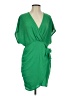She + Sky 100% Polyester Solid Green Cocktail Dress Size S - photo 1