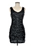 Amber Blue 100% Polyester Black Cocktail Dress Size M - photo 1