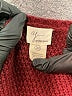 Andrea Jovine 100% Acrylic Hearts Burgundy Pullover Sweater Size M - photo 7