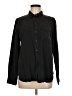 CALVIN KLEIN JEANS Solid Black Long Sleeve Button-Down Shirt Size M - photo 1