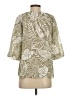 Calvin Klein Ivory 3/4 Sleeve Blouse Size XS - photo 2