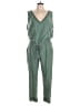 Cloth & Stone Solid Green Jumpsuit Size L - photo 1
