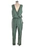 Cloth & Stone Solid Green Jumpsuit Size L - photo 2