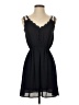 Doe & Rae 100% Polyester Solid Black Casual Dress Size S - photo 1