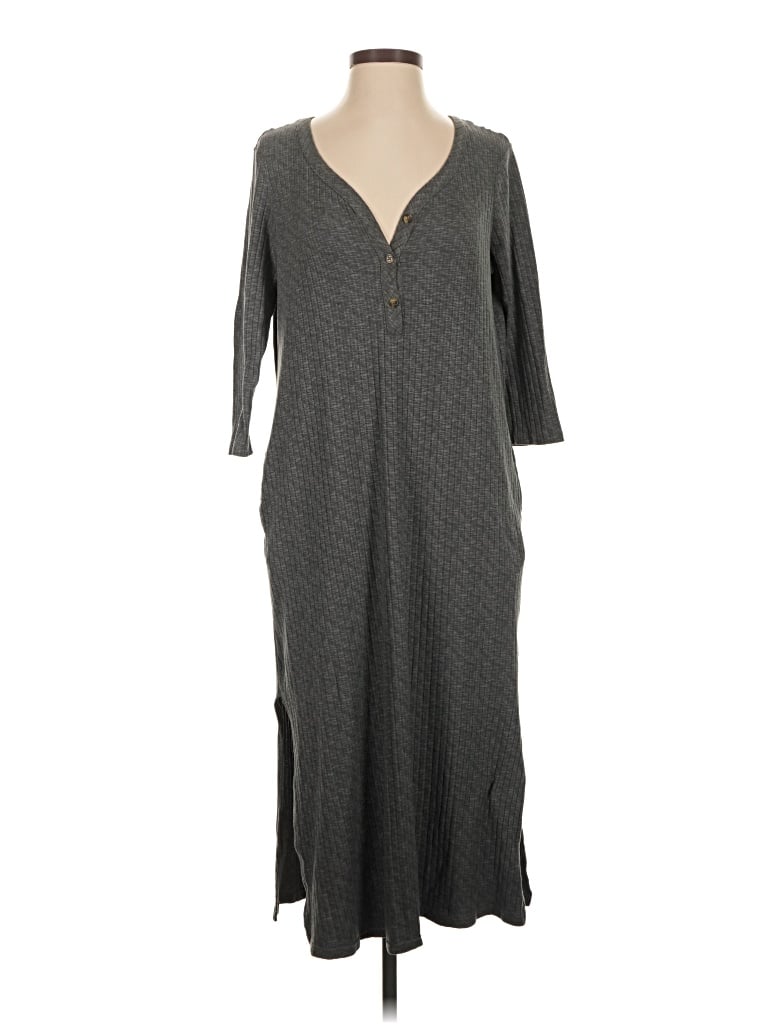 Pre-owned Joyspun Casual Dress In Gray
