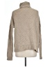 Vince. Solid Tan Turtleneck Sweater Size L - photo 2