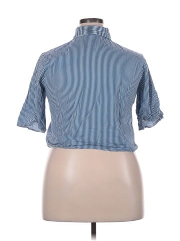 Hemant & Nandita 3/4 Sleeve Button-Down Shirt (view 2)