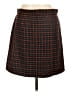 Ann Taylor LOFT Plaid Black Brown Casual Skirt Size 10 - photo 2