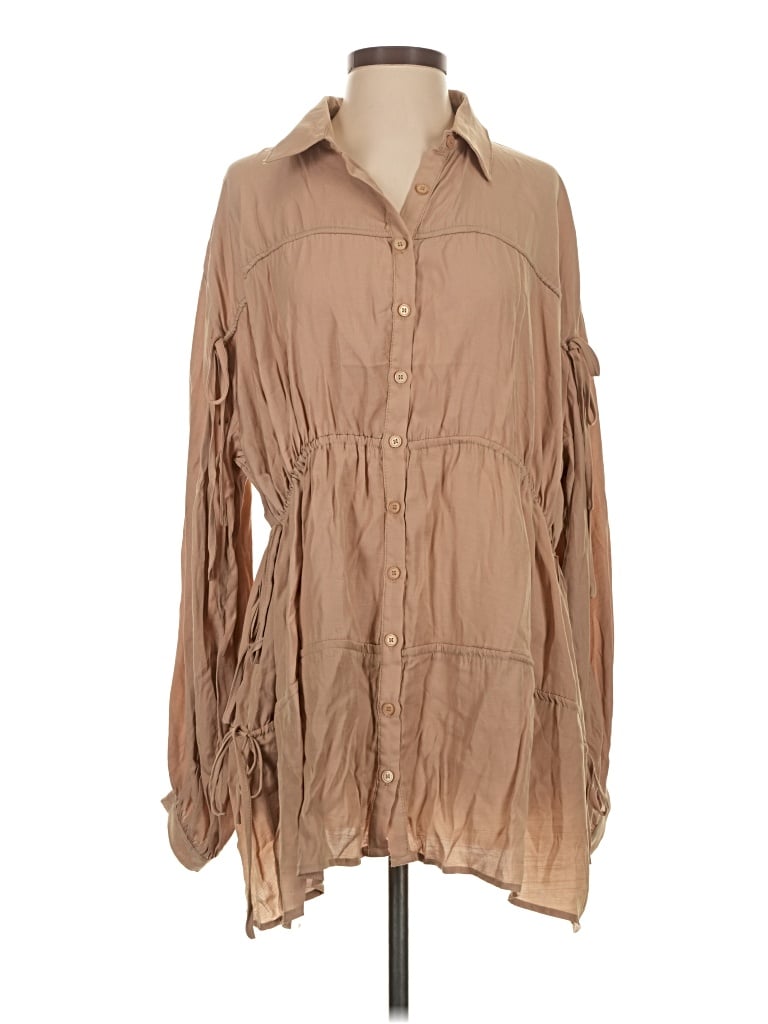 Kittenish Casual Dress In Brown