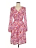 Lands' End 100% Polyester Paisley Pink Casual Dress Size 8 - photo 1