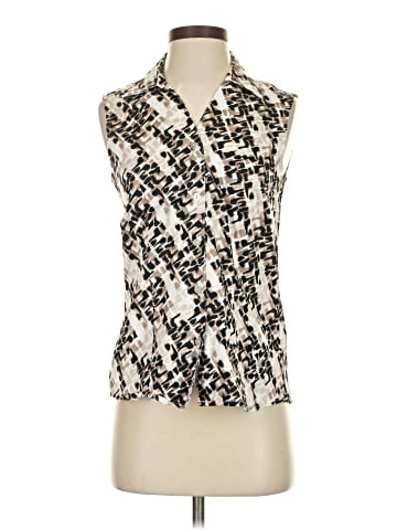 212 Collection Sleeveless Button-Down Shirt (view 1)
