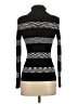 Spense Stripes Black Turtleneck Sweater Size S - photo 2