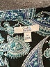 Croft & Barrow 100% Polyester Paisley Blue 3/4 Sleeve Blouse Size M - photo 7