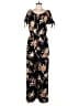Xhilaration Floral Black Jumpsuit Size M - photo 1
