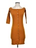 Say What? 100% Polyester Orange Casual Dress Size S - photo 1