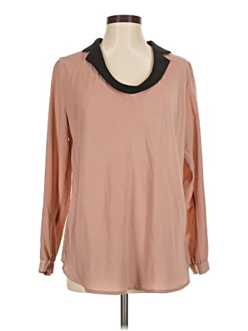 Red Saks Fifth Avenue Long Sleeve Blouse (view 1)