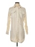 OUTERKNOWN Ivory 3/4 Sleeve Button-Down Shirt Size XS - photo 1