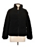 Platinum 100% Polyester Solid Black Faux Fur Jacket Size L - photo 1