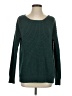 Sparkle & Fade Solid Teal Pullover Sweater Size S - photo 1